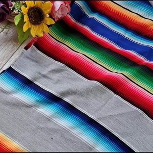 American Indian themed blanket throw - Colorful